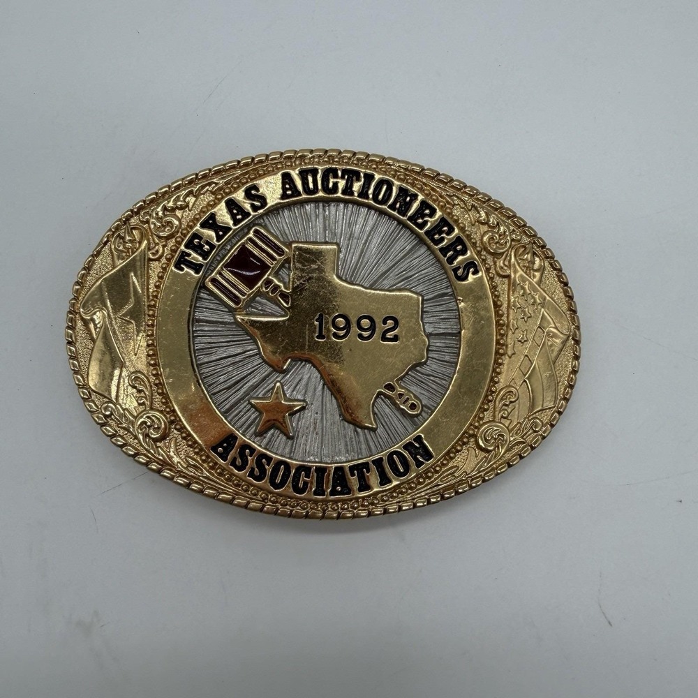 Hesston Texas Sesquicentennial 1986 Commemorative Belt Buckle Offical Licensed
